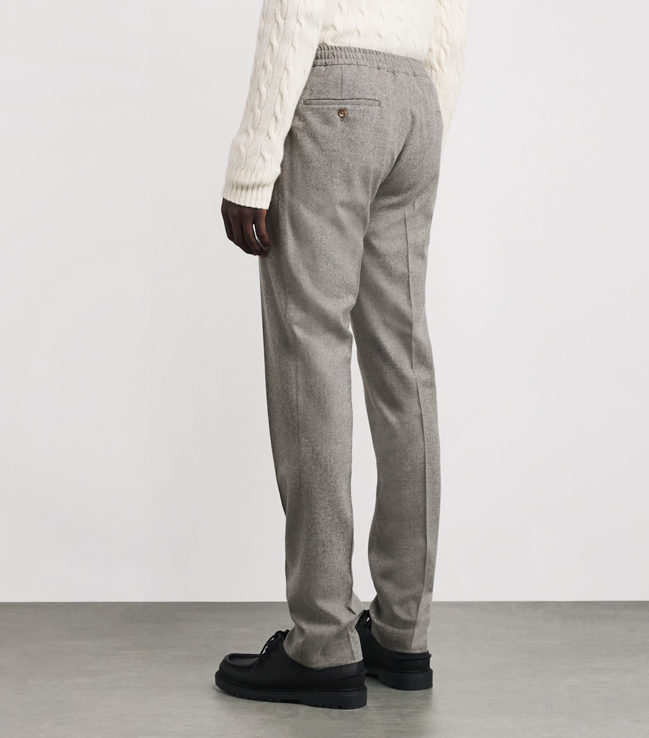 Wool Tailored Trousers GREY Image 4