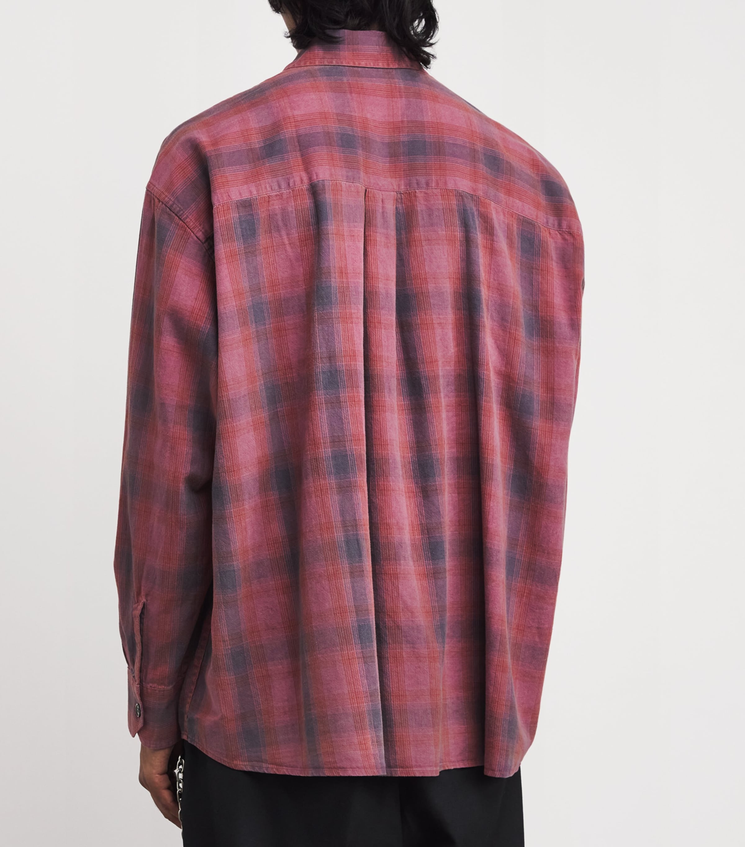 Our Legacy Grey Cotton Check Borrowed Shirt | Harrods US