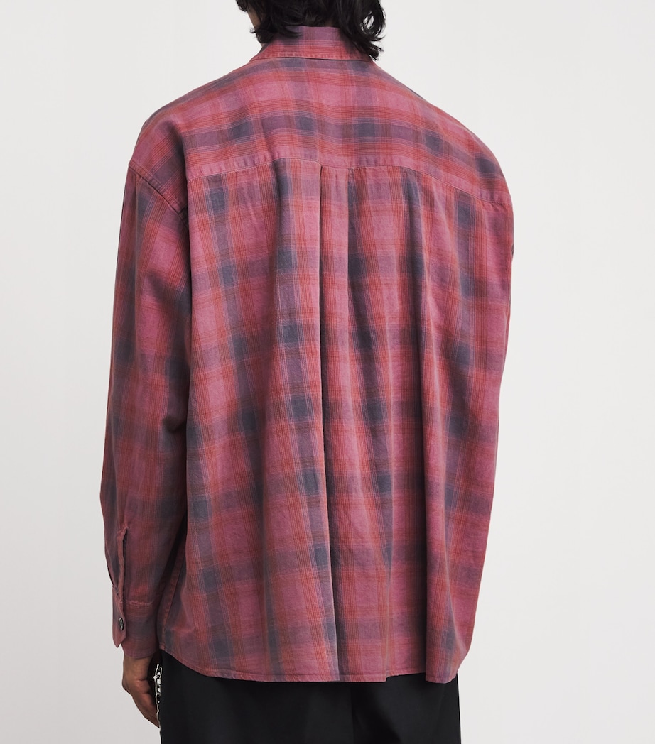 Cotton Check Borrowed Shirt IDAHO FLANNEL CHECK Image 4