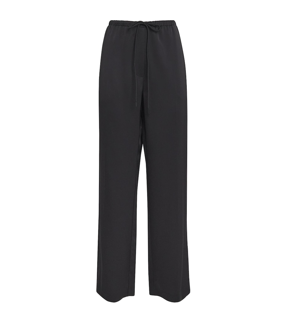 CAMILLA AND MARC Womens Satin Drawstring Trousers Dblk Black Image 1