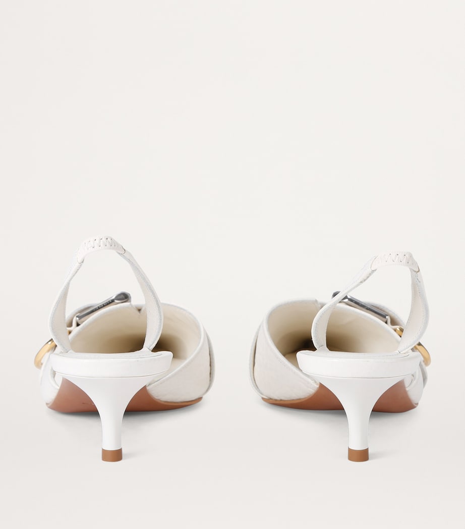 Voyou Slingback Heels 45 WHITE Image 3