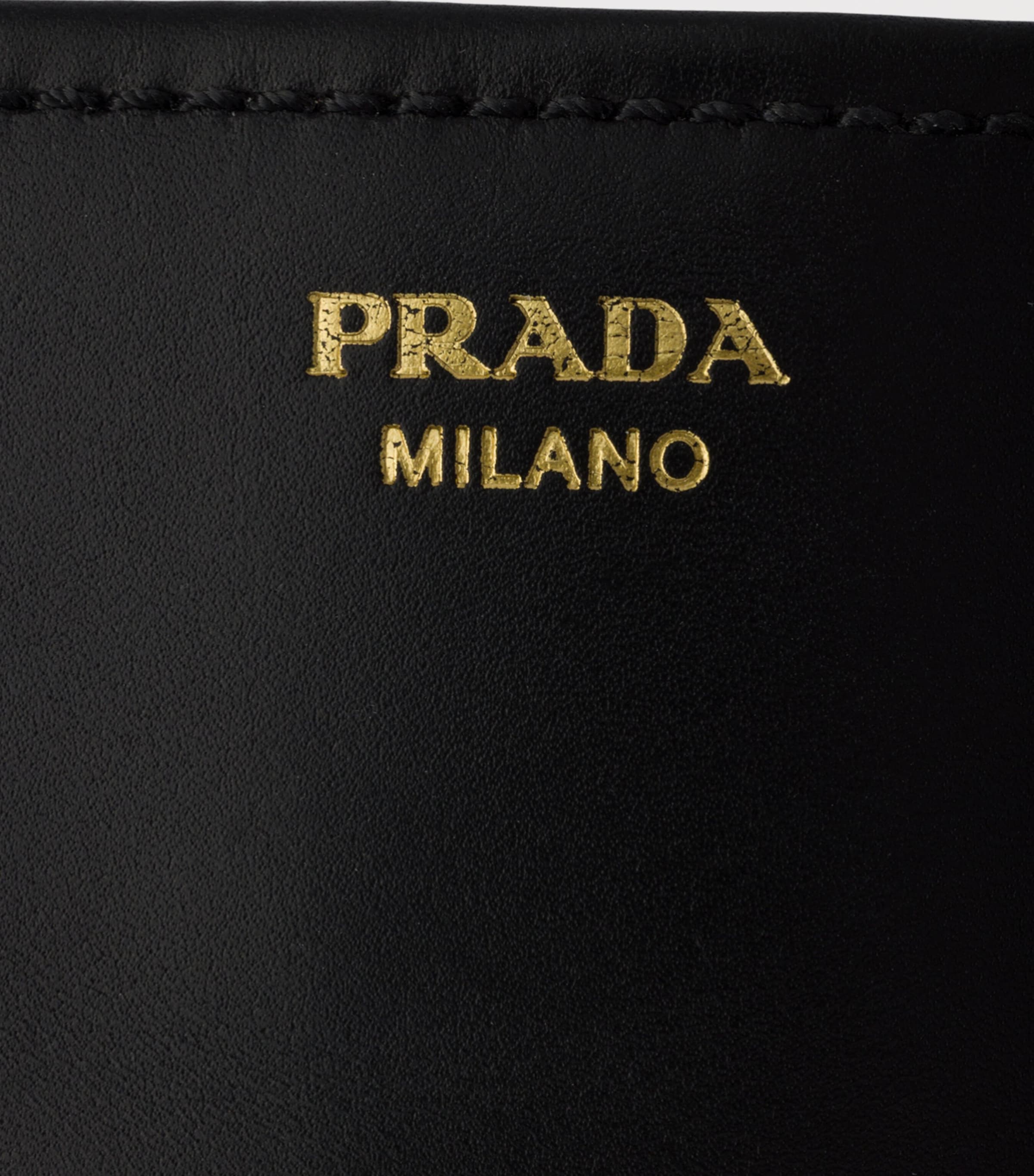 Prada Leather Knee-High Boots 85 Black Image 6