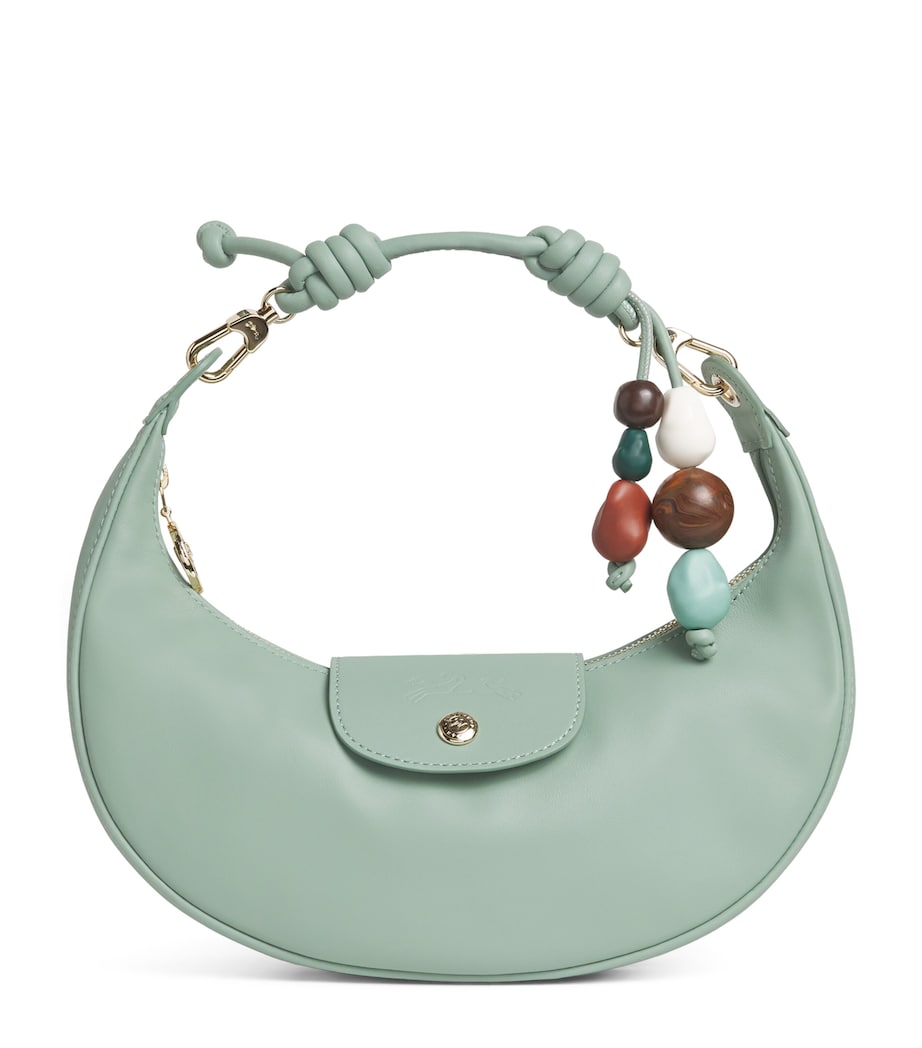 Longchamp Medium Leather Le Pliage Xtra Shoulder Bag Celadon Image 1