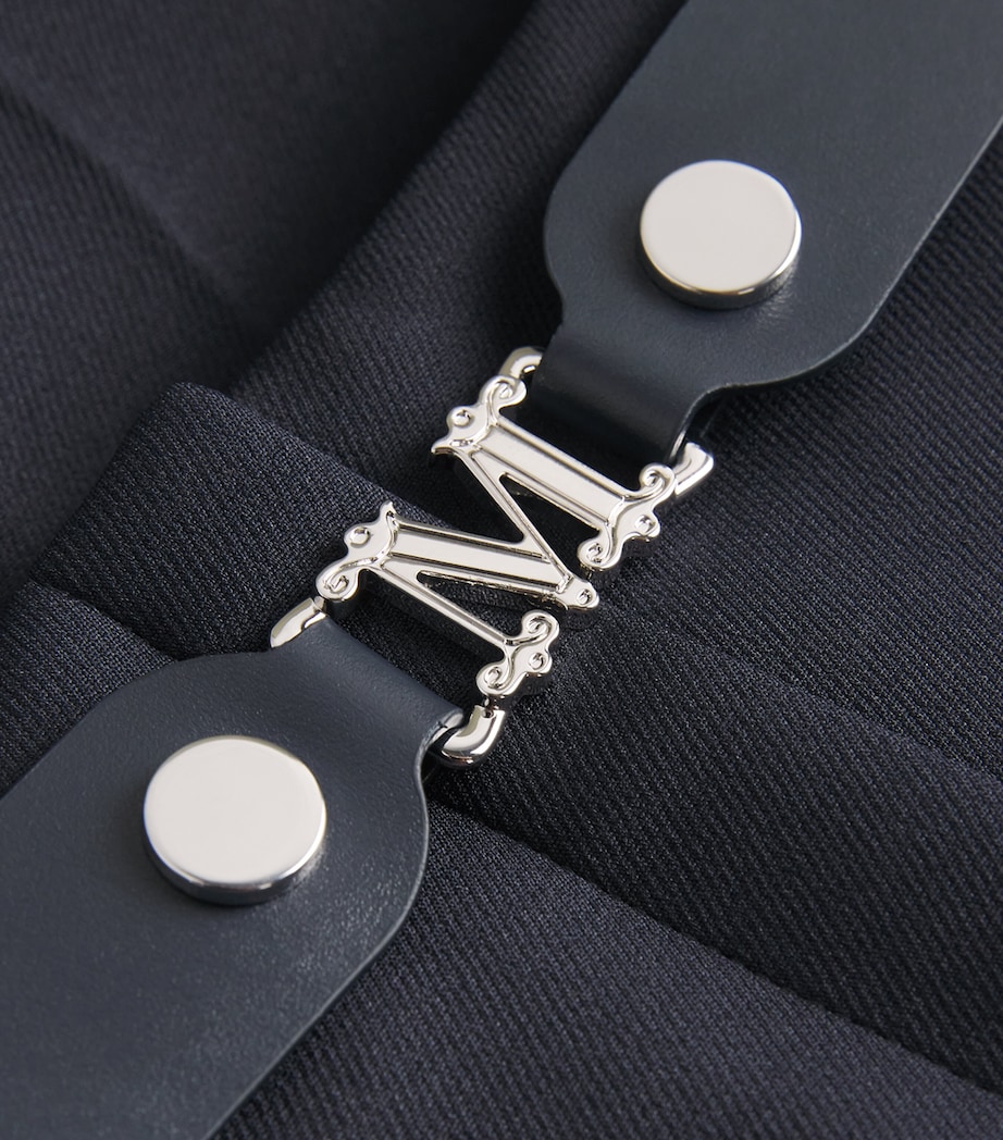 Leather-Trim Cropped Trousers ULTRAMARINE Image 5