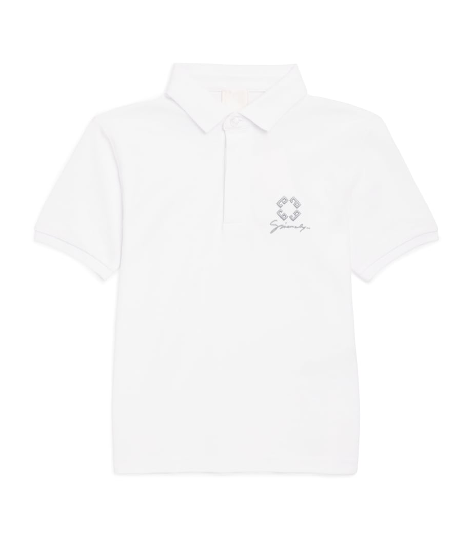 Monogram 72 Polo Shirt (4-12+ Years) WHITE Image 1
