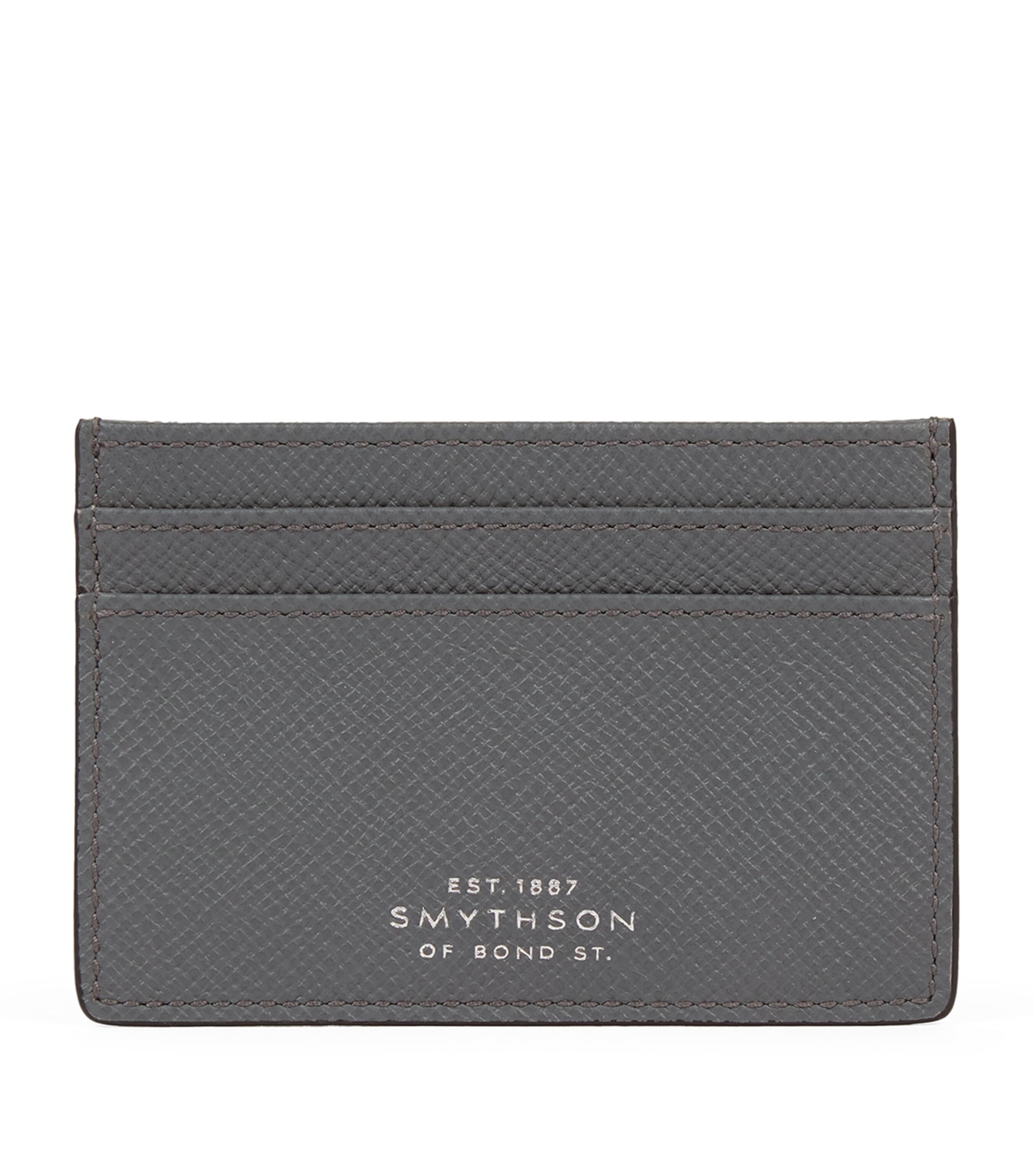Smythson Leather Panama Card Holder | Harrods UK