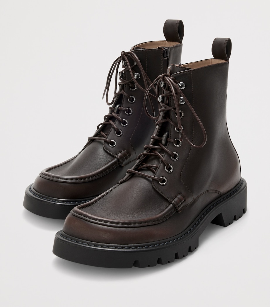 Leather Sierra Boots DARK BROWN Image 3