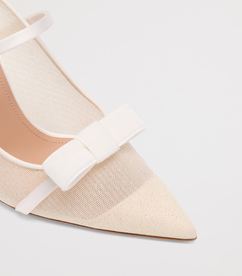 Glitter Mesh Aurora Heeled Mules 90 GLITTER MESH Image 5