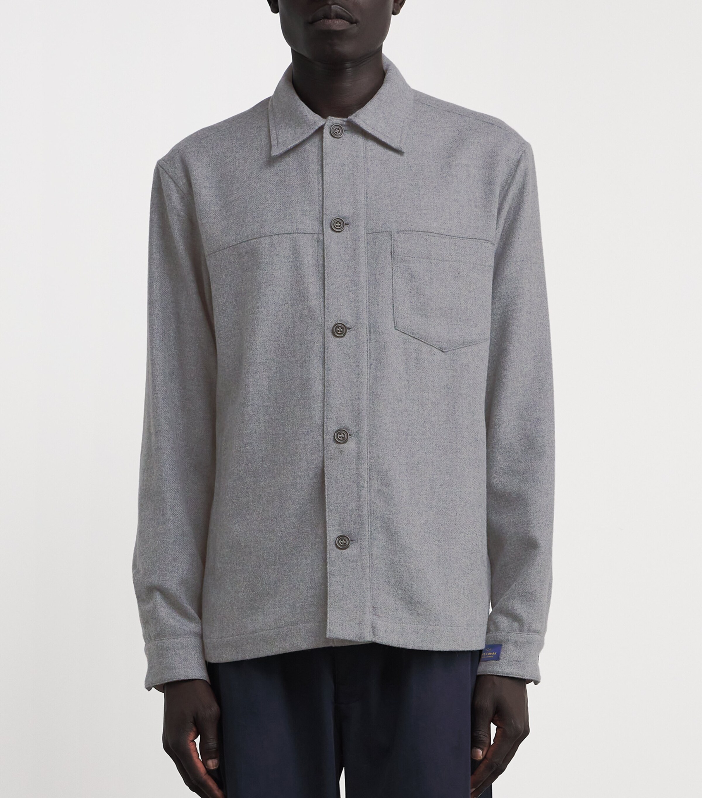 Wool-Cashmere Overshirt 67 GREY Image 3