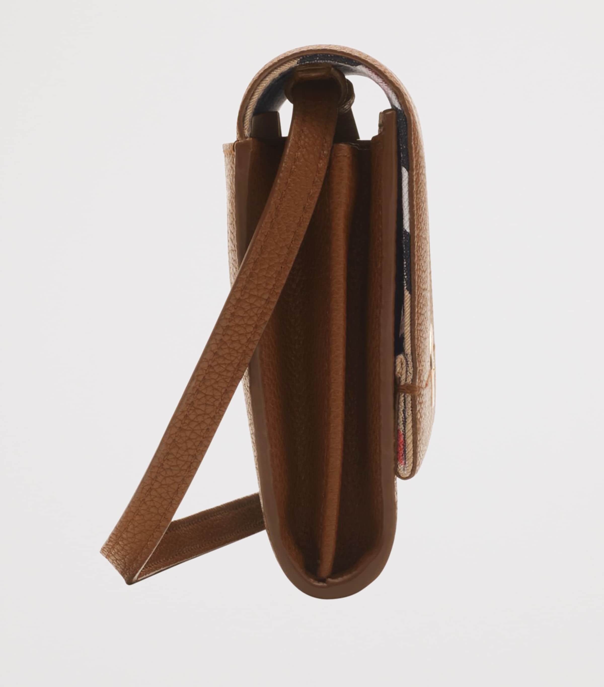 Leather Cotswolds Strap Wallet HAZEL Image 4