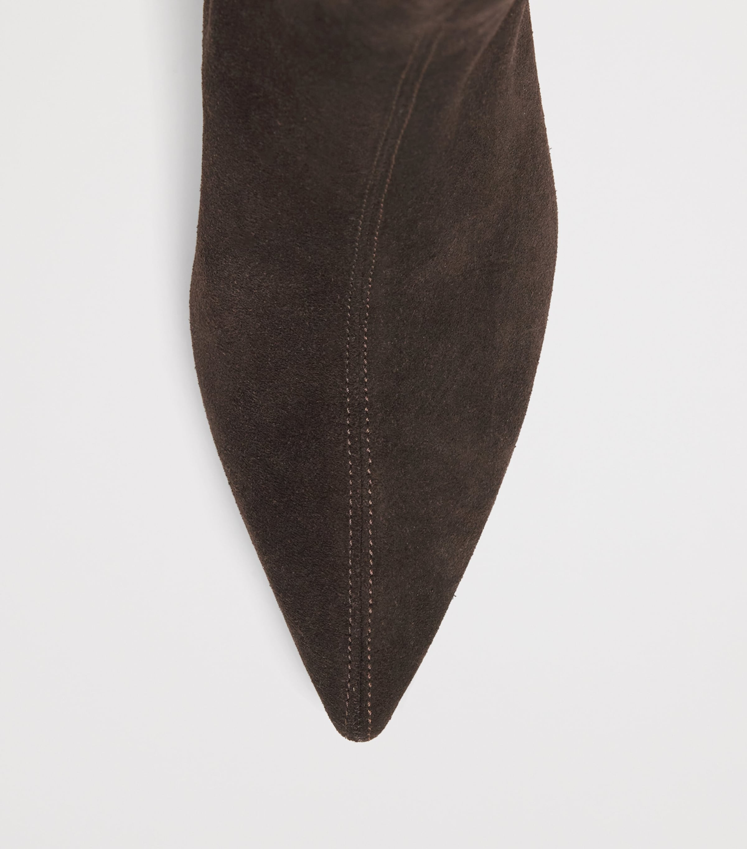 Suede Ankle Boots 75 DARK BROWN Image 5