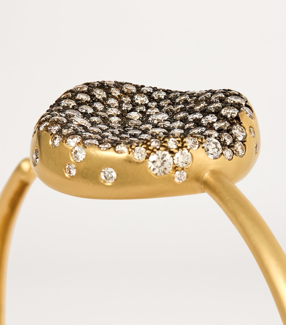 Yellow Gold and Diamond Baby Malak Bangle YELLOW GOLD Image 6