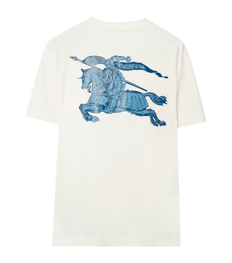 Burberry Mens Cotton EKD T-Shirt Chalk Image 5