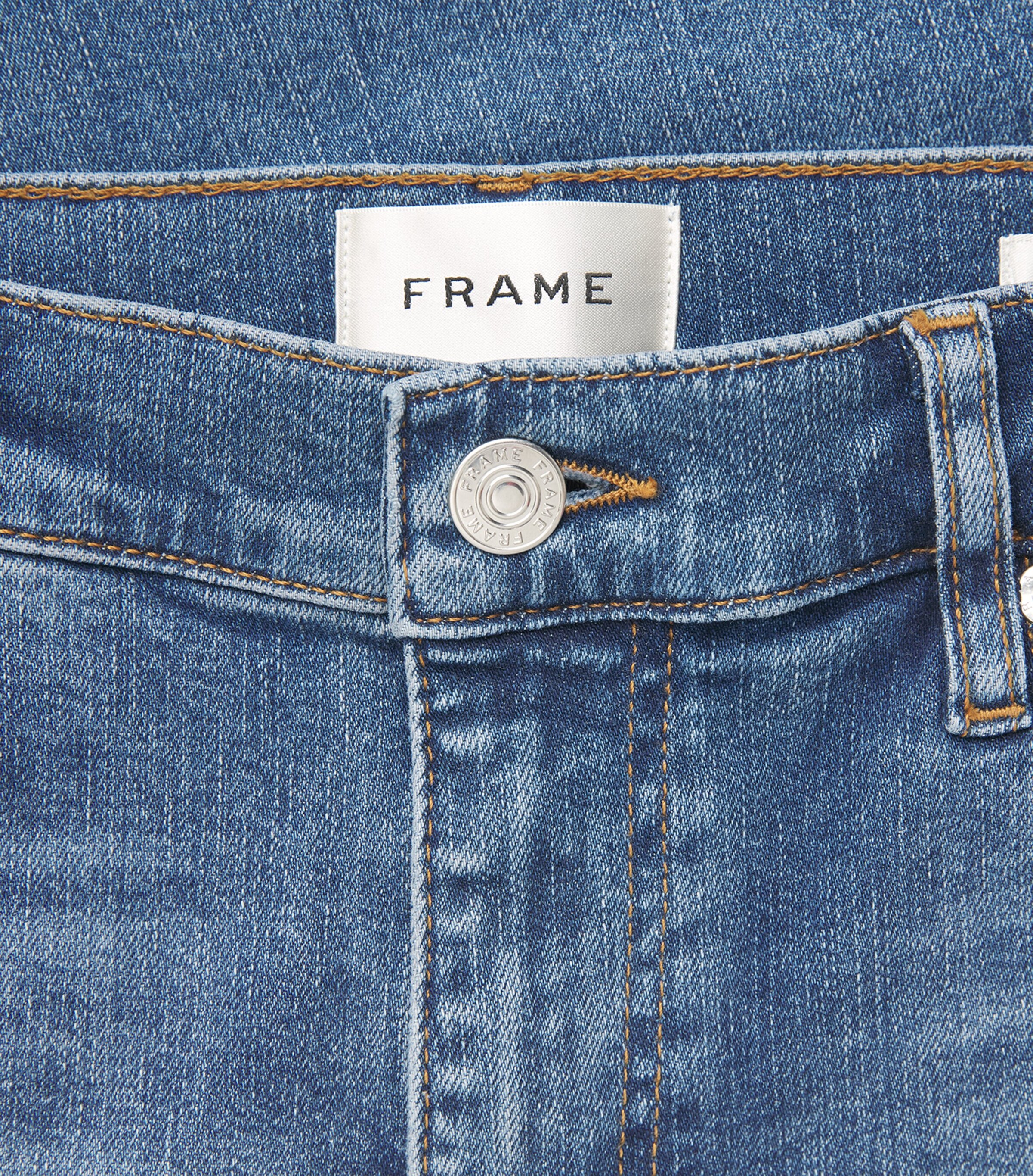 FRAME Womens The Mellow Slim Wide-Leg Jeans Cnls Canals Image 6