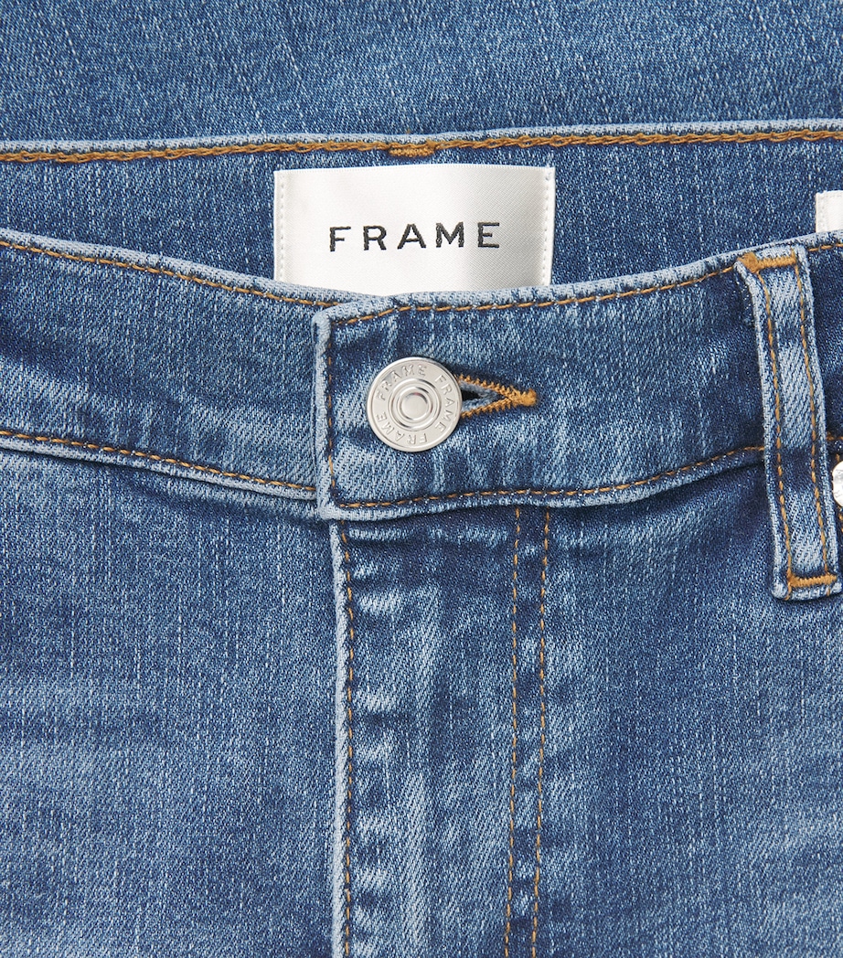 FRAME Womens The Mellow Slim Wide-Leg Jeans Cnls Canals Image 6