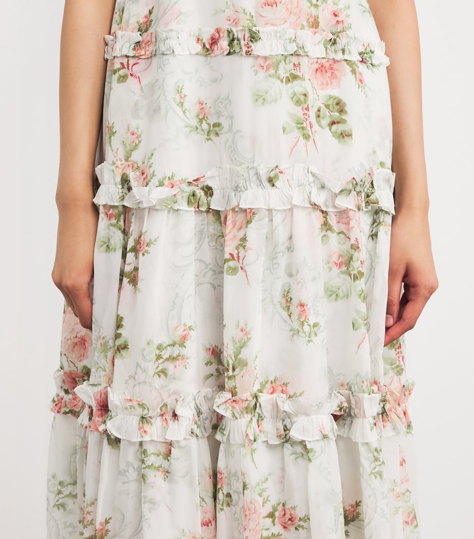 Chiffon Madame Rose Carla Maxi Dress MOONSHINE Image 6
