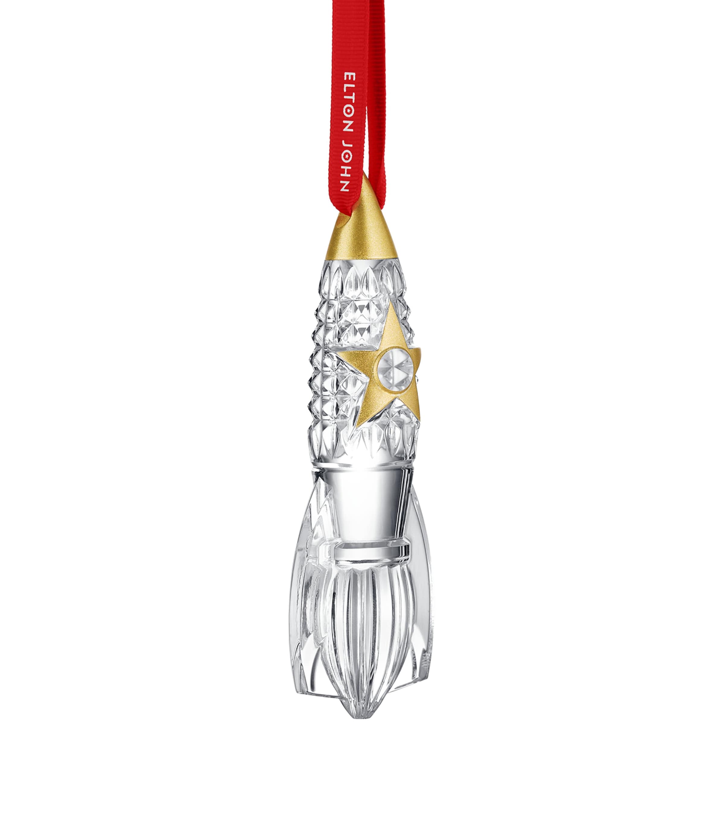 Waterford Elton John Rocket Ornament In Transparent