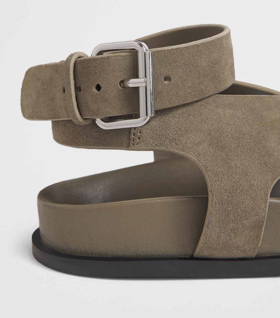A.EMERY Suede Jalen Sandals Olive Suede Image 7