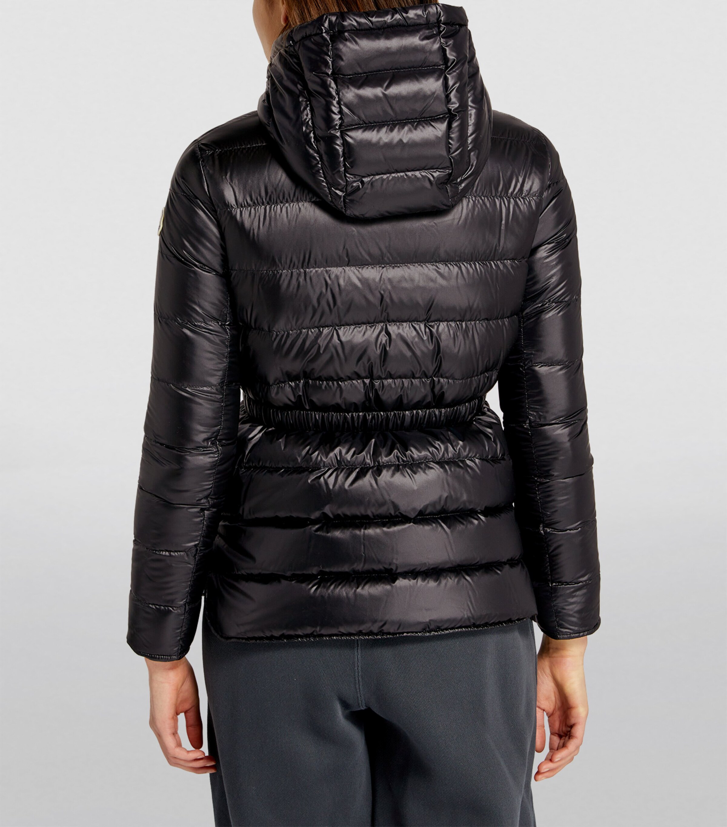 【MONCLER】Black☆Argenno ロゴパッチ Mid ダウンジャケット 7c7c743de96bedc96654af4ed04146