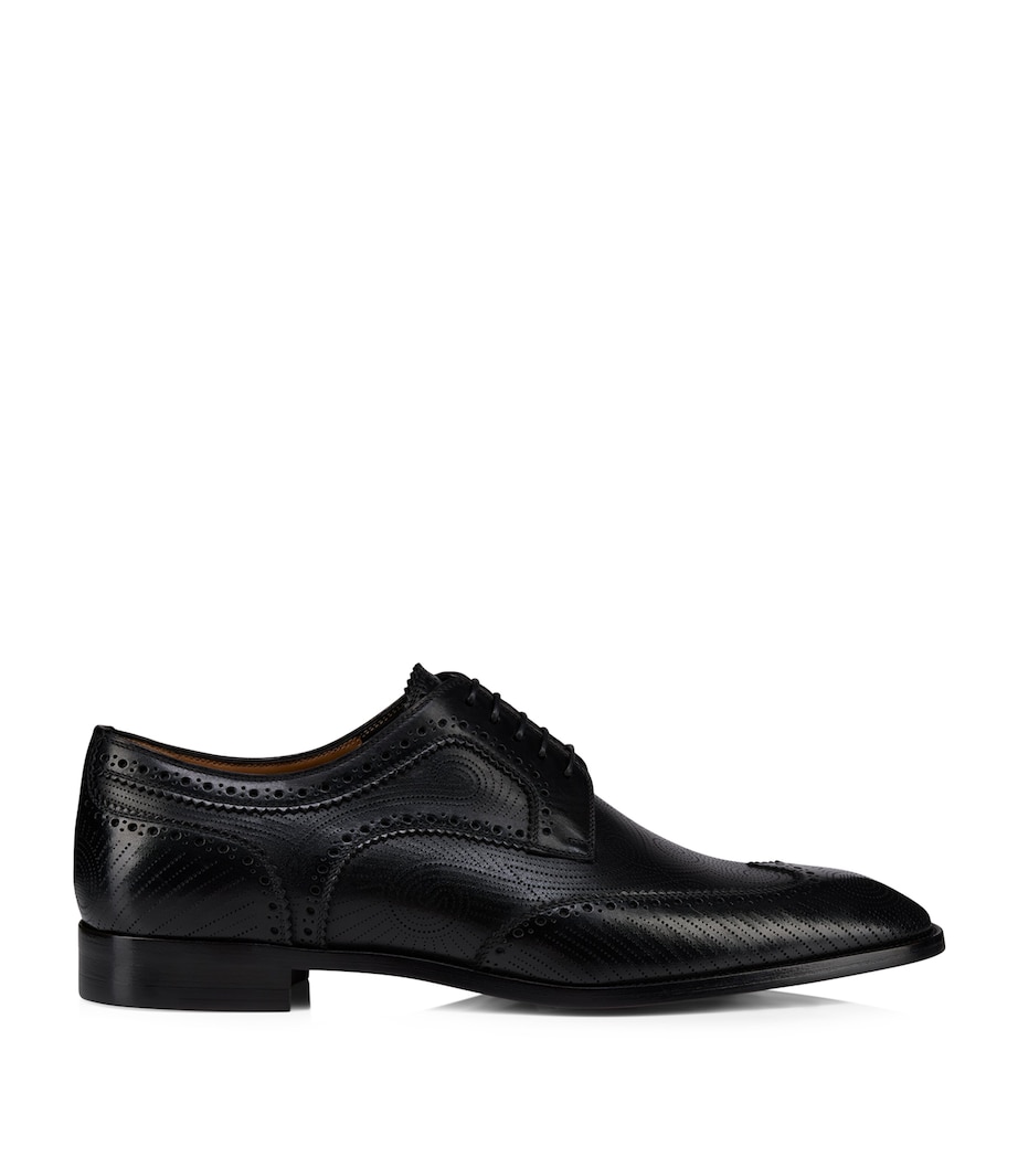 Grave Calf Leather Derby Shoes BK01 Image 1