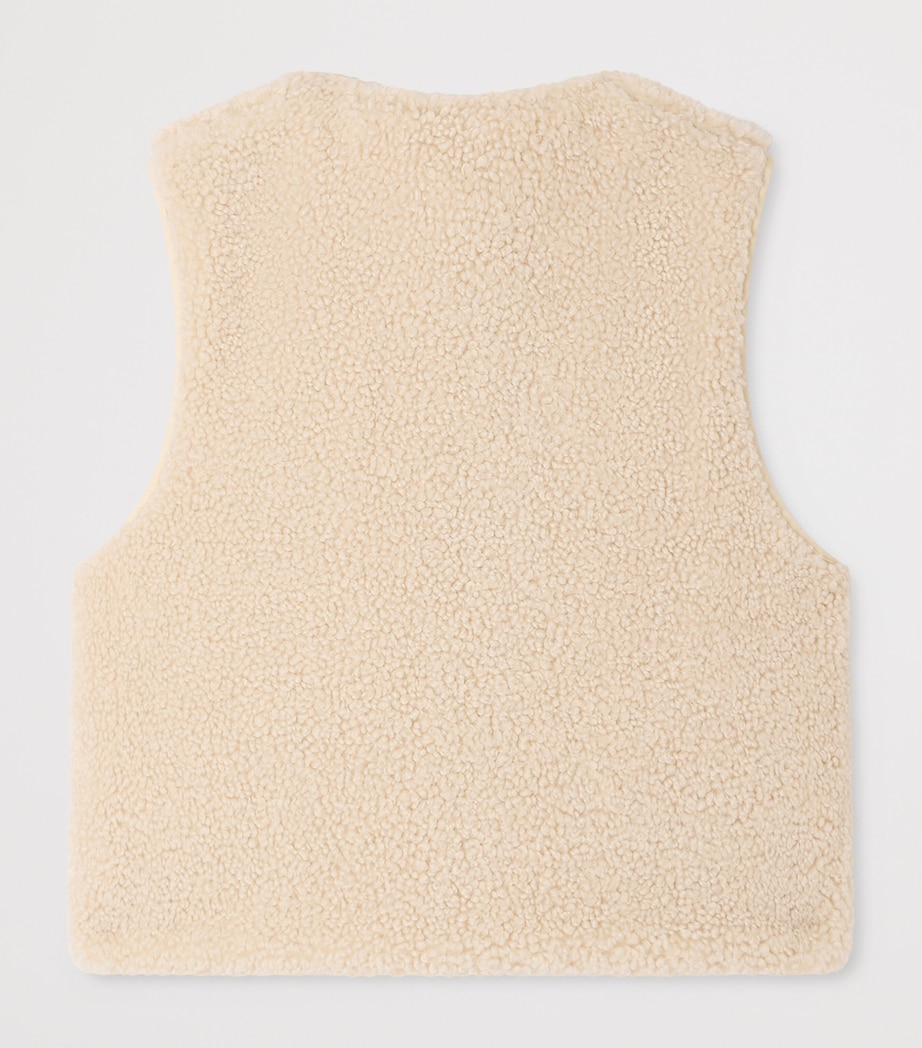 Bonpoint Quilted Maya Reversible Gilet (4-8 Years) Ecru Image 2