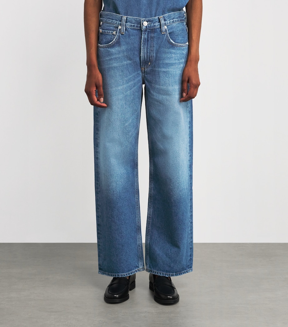 Lindz Low-Rise Straight Jeans CHAYA (MD/LT INDIGO) Image 3