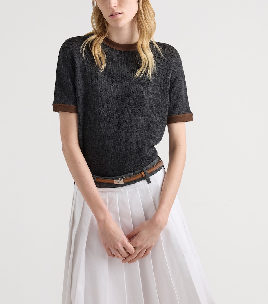 Prada Womens Cashmere Crew Neck Sweater Image 3