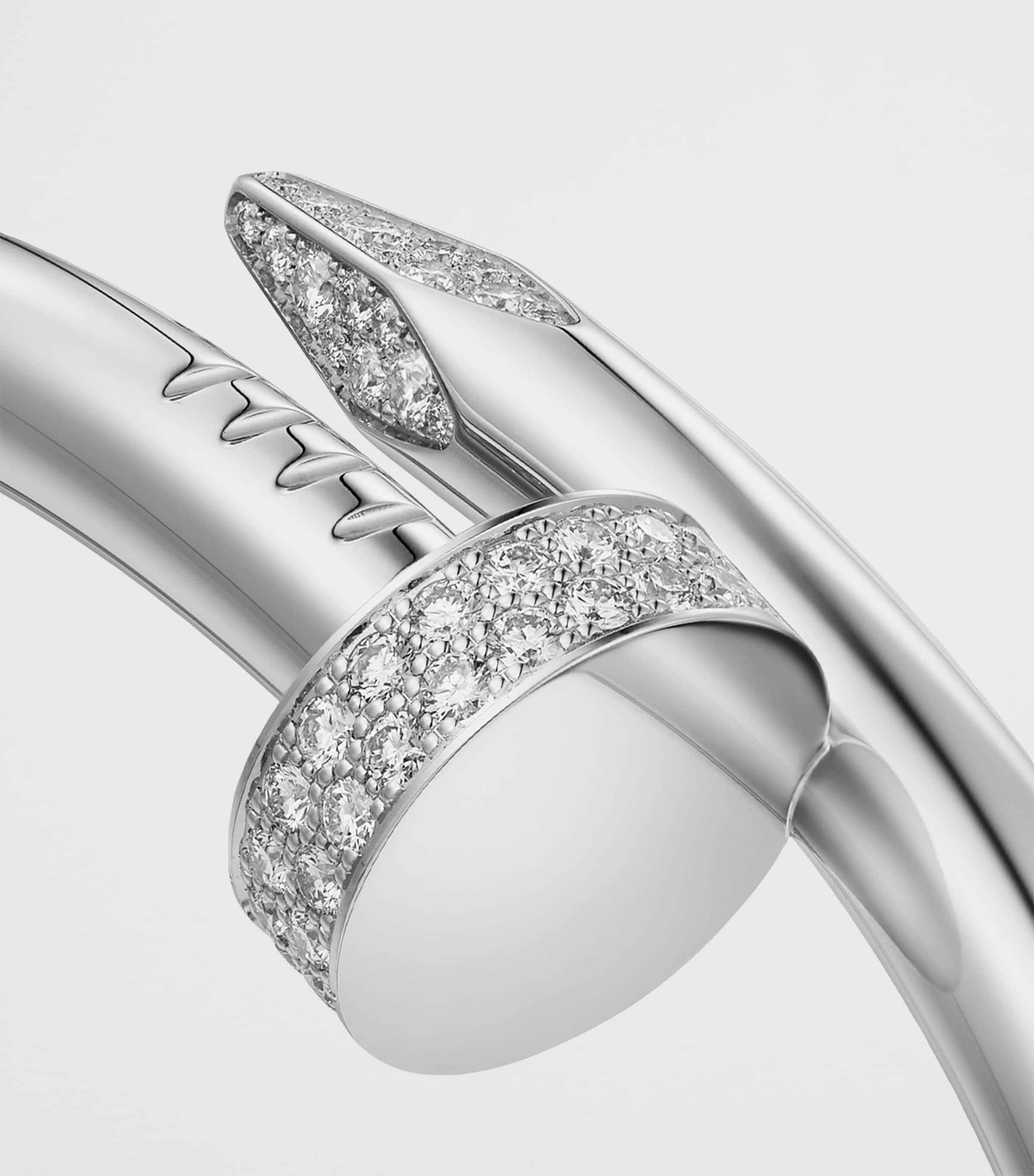Cartier White Gold and Diamond Juste un Clou Bracelet White Gold Image 7