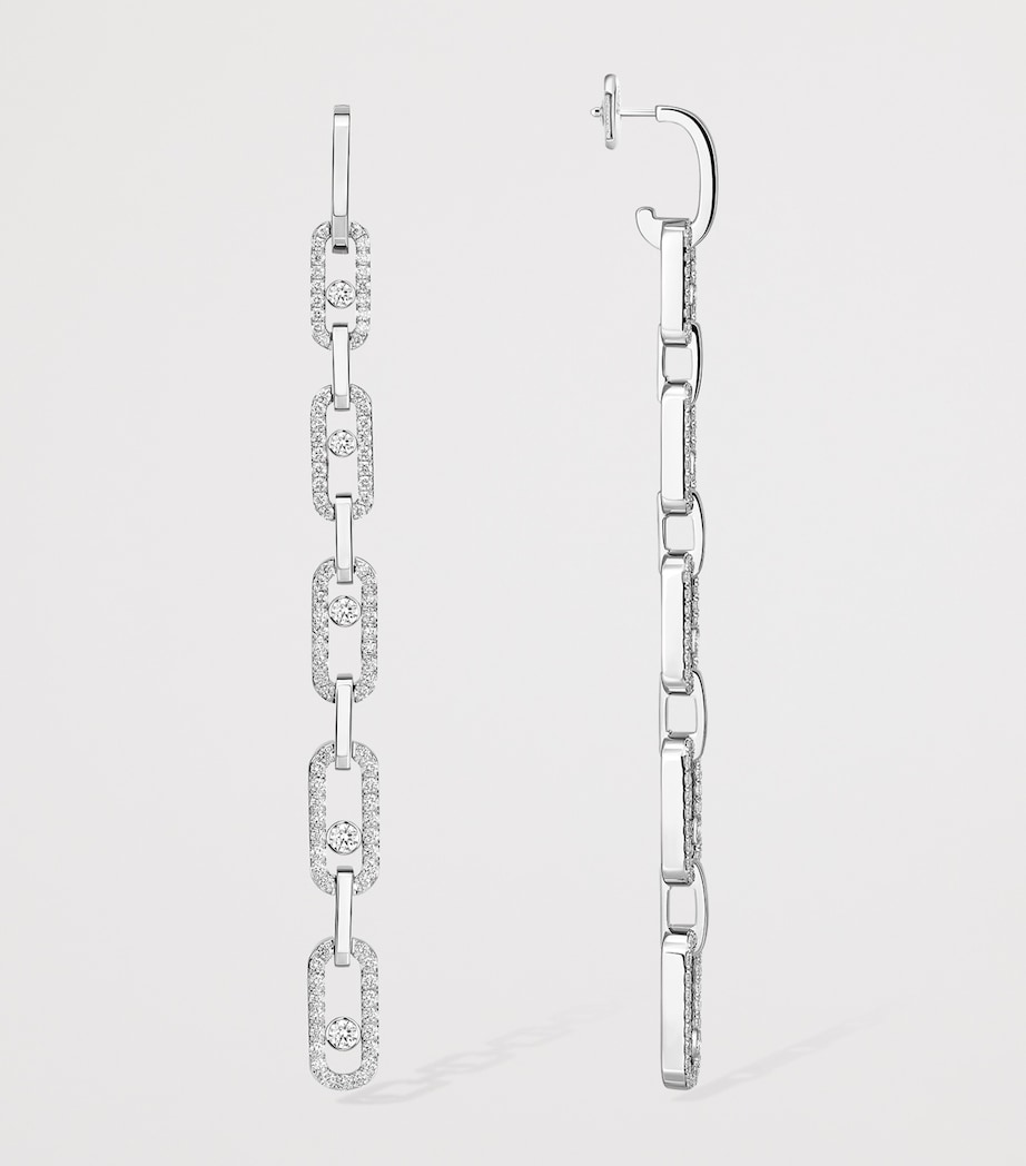 Messika Move Link White Gold and Diamond Earrings (1.45ct) White Gold Image 3
