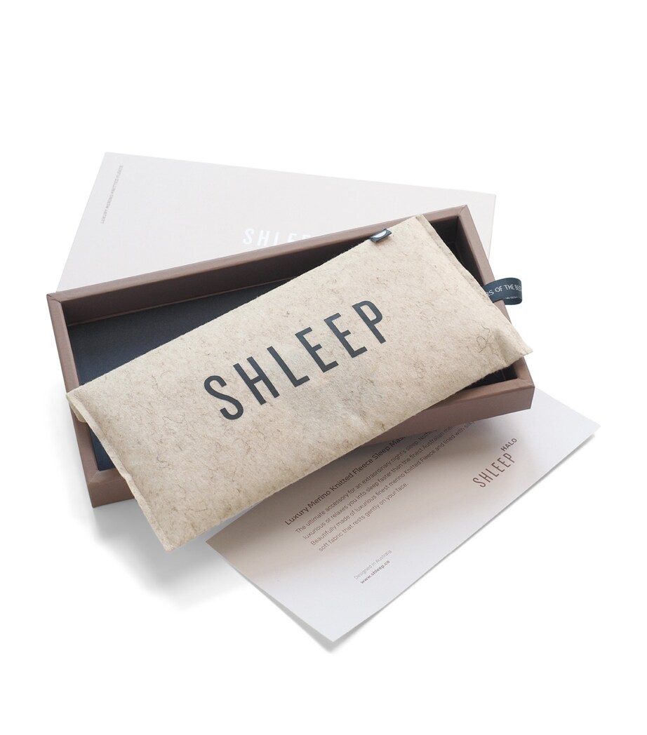 SHLEEP Knitted Sleep Mask Ivory Tusk Image 2