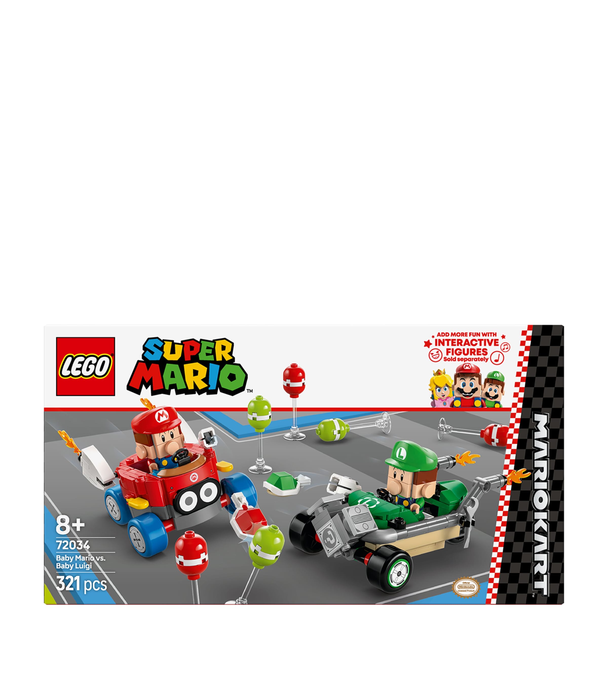 Lego Mario Kart Baby Mario vs. Baby Luigi Set 72034 Image 4