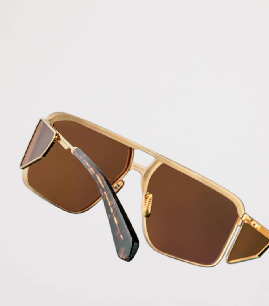 Jacques Marie Mage Titanium Assen Sunglasses Gold Image 3
