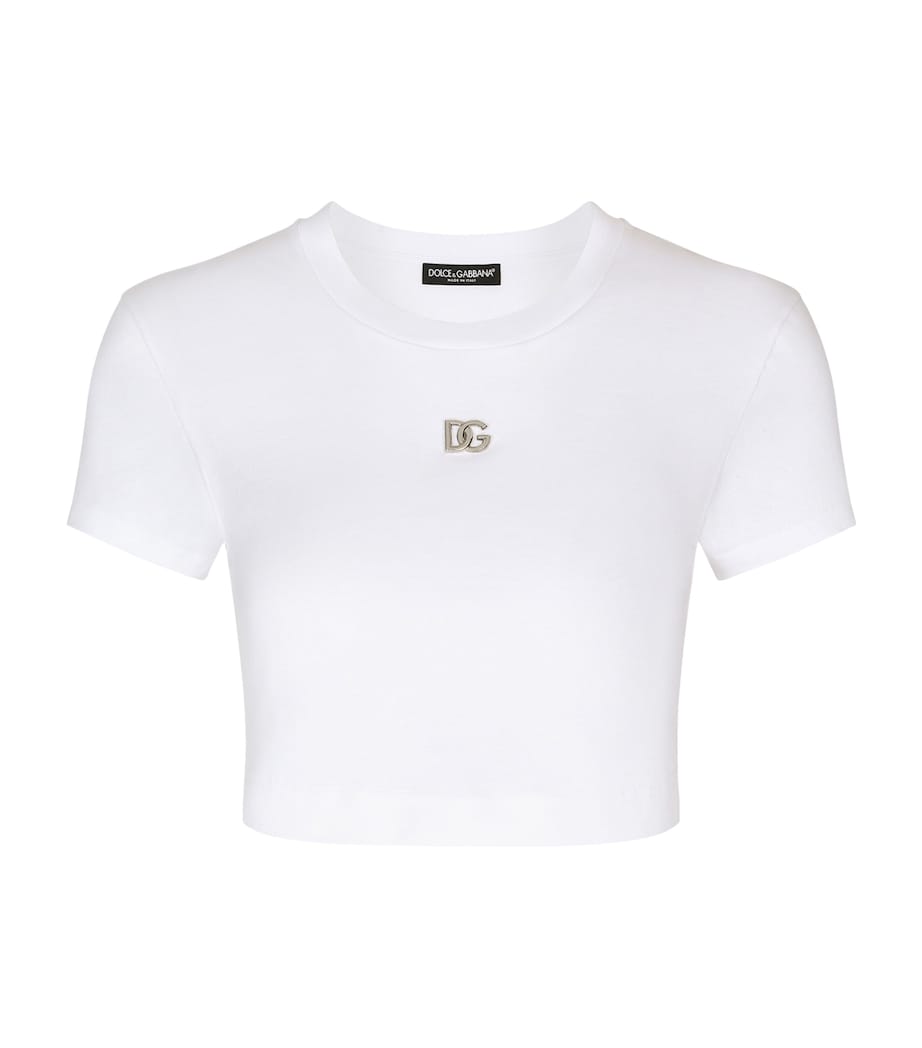 Logo Crop T-Shirt W0800-OPTICAL WHITE Image 1