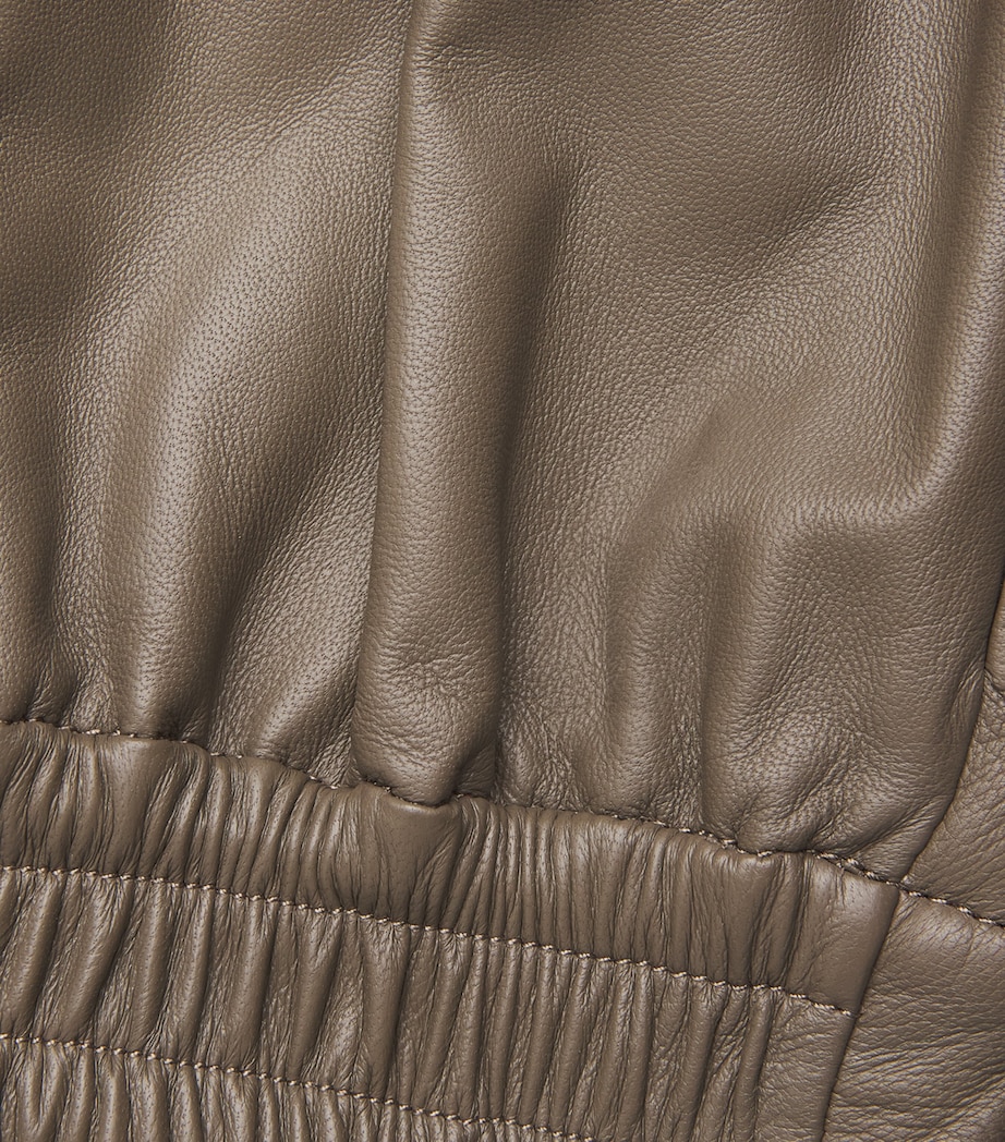 Nappa Leather Thurlow Trousers MUSHROOM Image 5