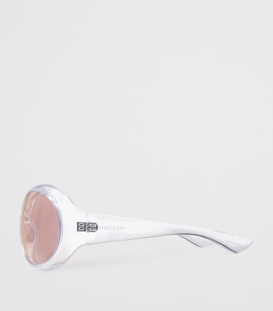 McQueen Transparent Round Kate Sunglasses Image 4