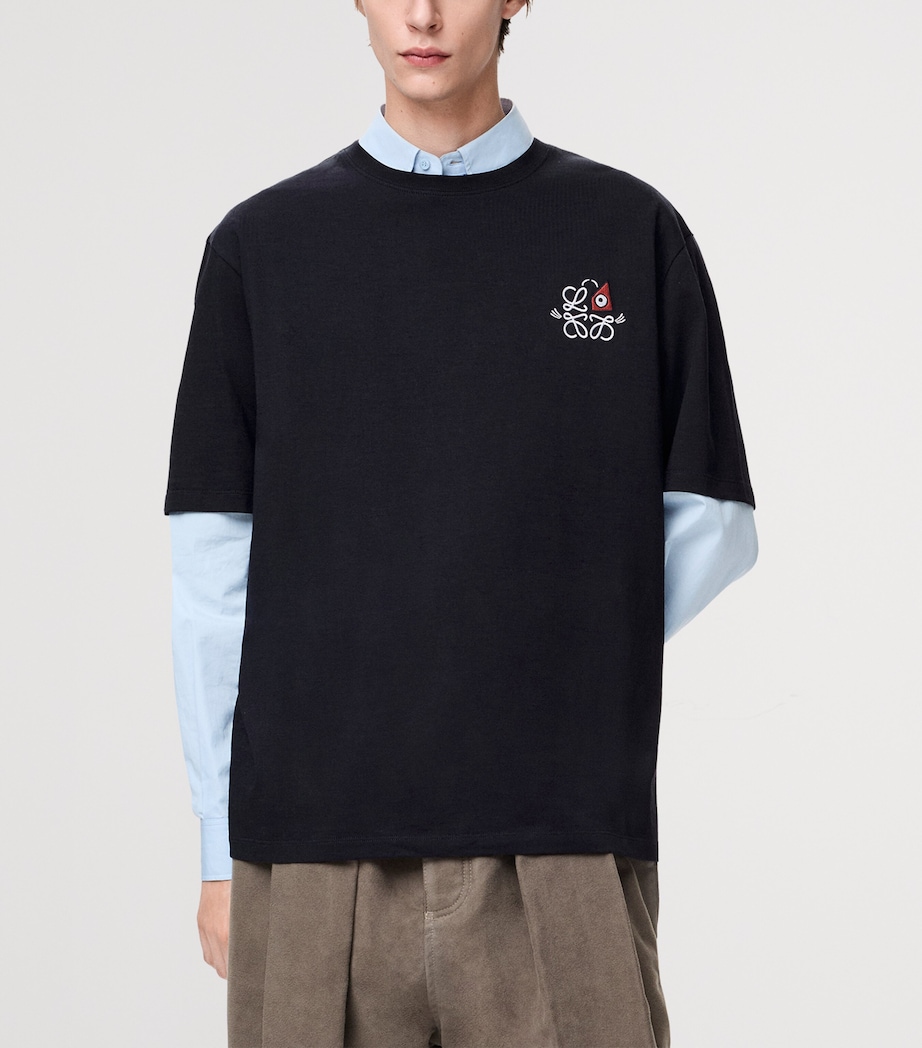 x Louis Wain T-Shirt NAVY BLUE Image 3