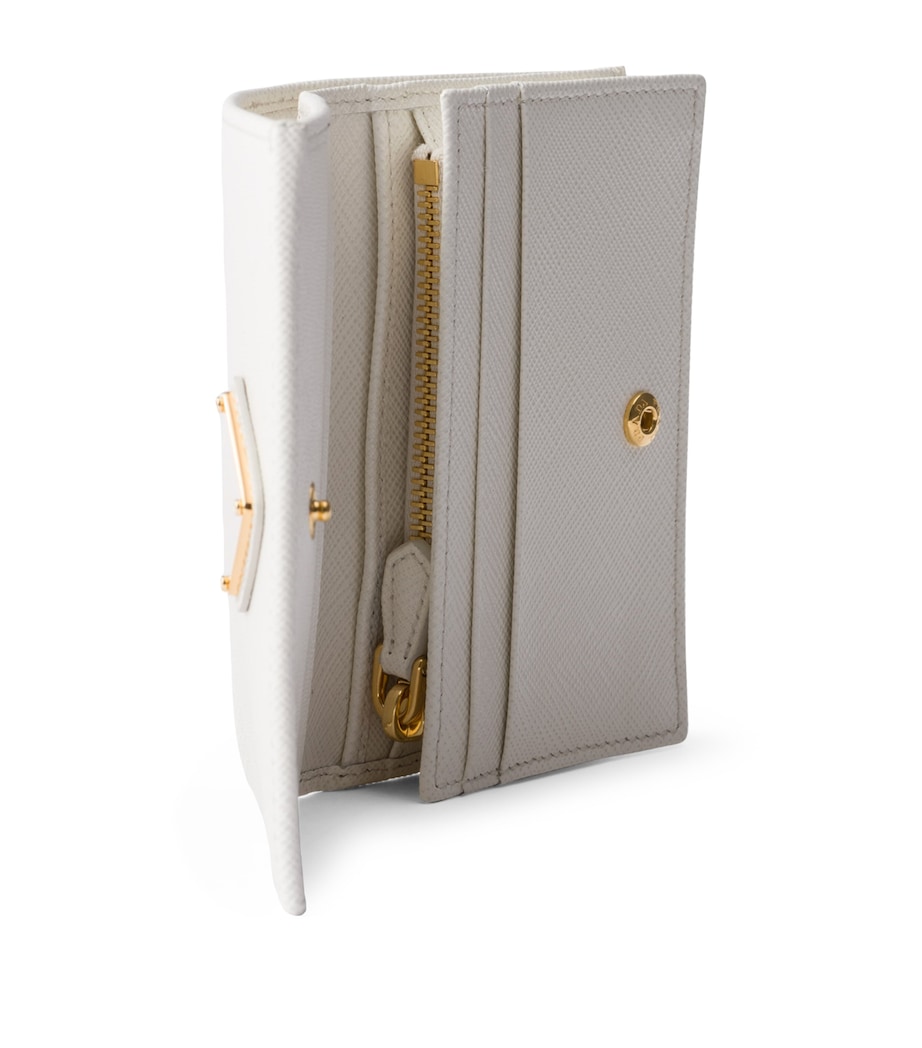 Small Saffiano Leather Bifold Wallet F0009 Image 2