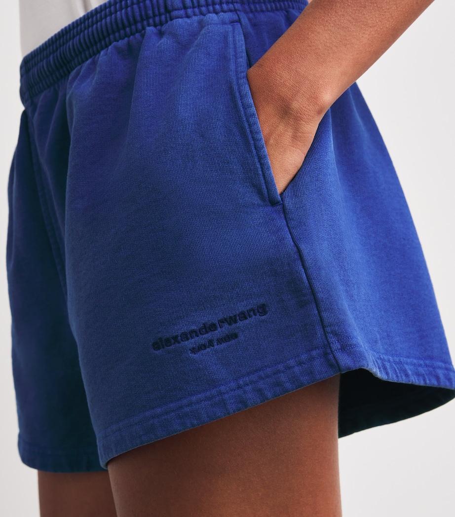 Cotton Logo Shorts 495A WASHEDSCUBABLUE Image 6