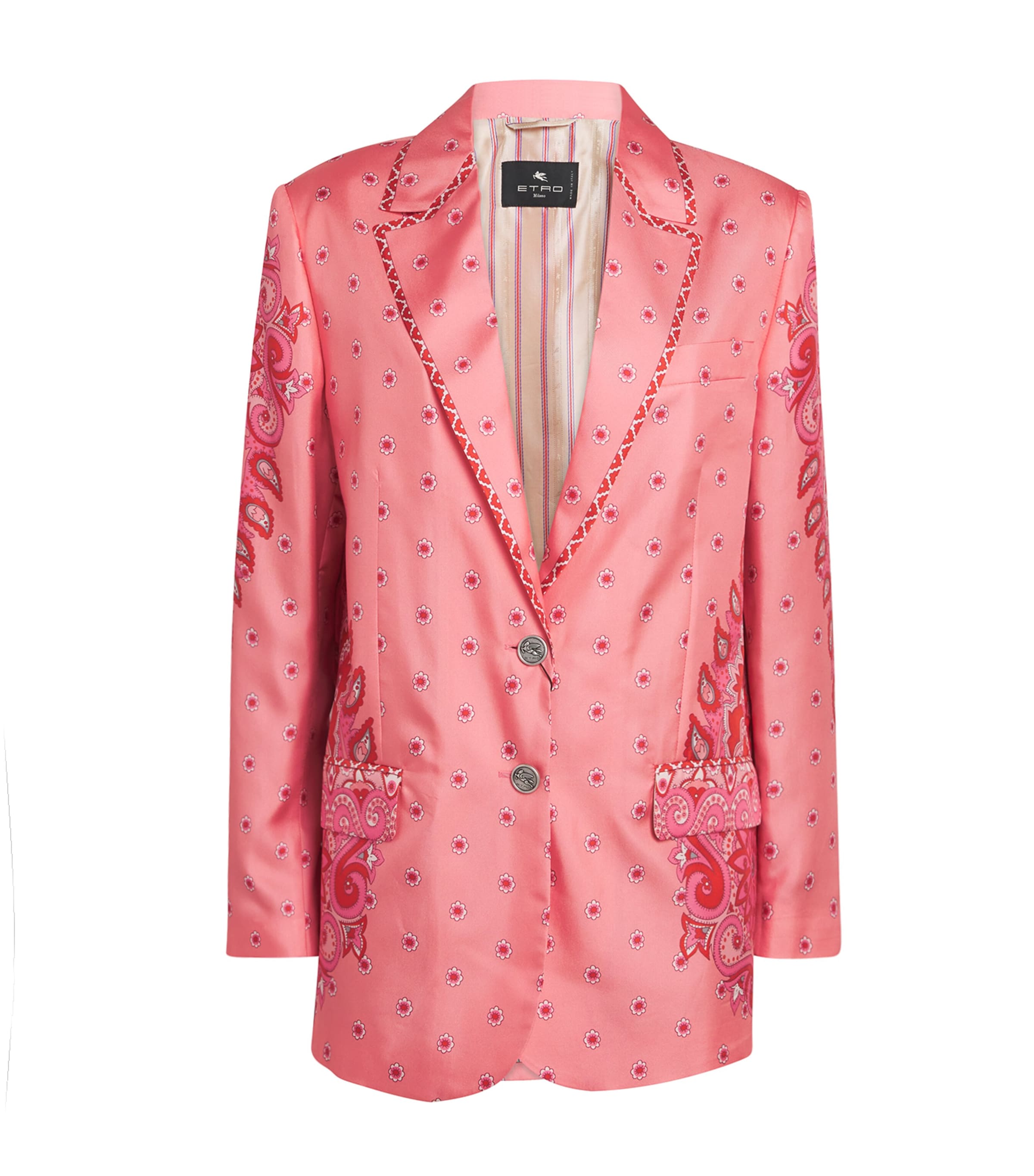 Etro Womens Silk Paisley Blazer Image 1