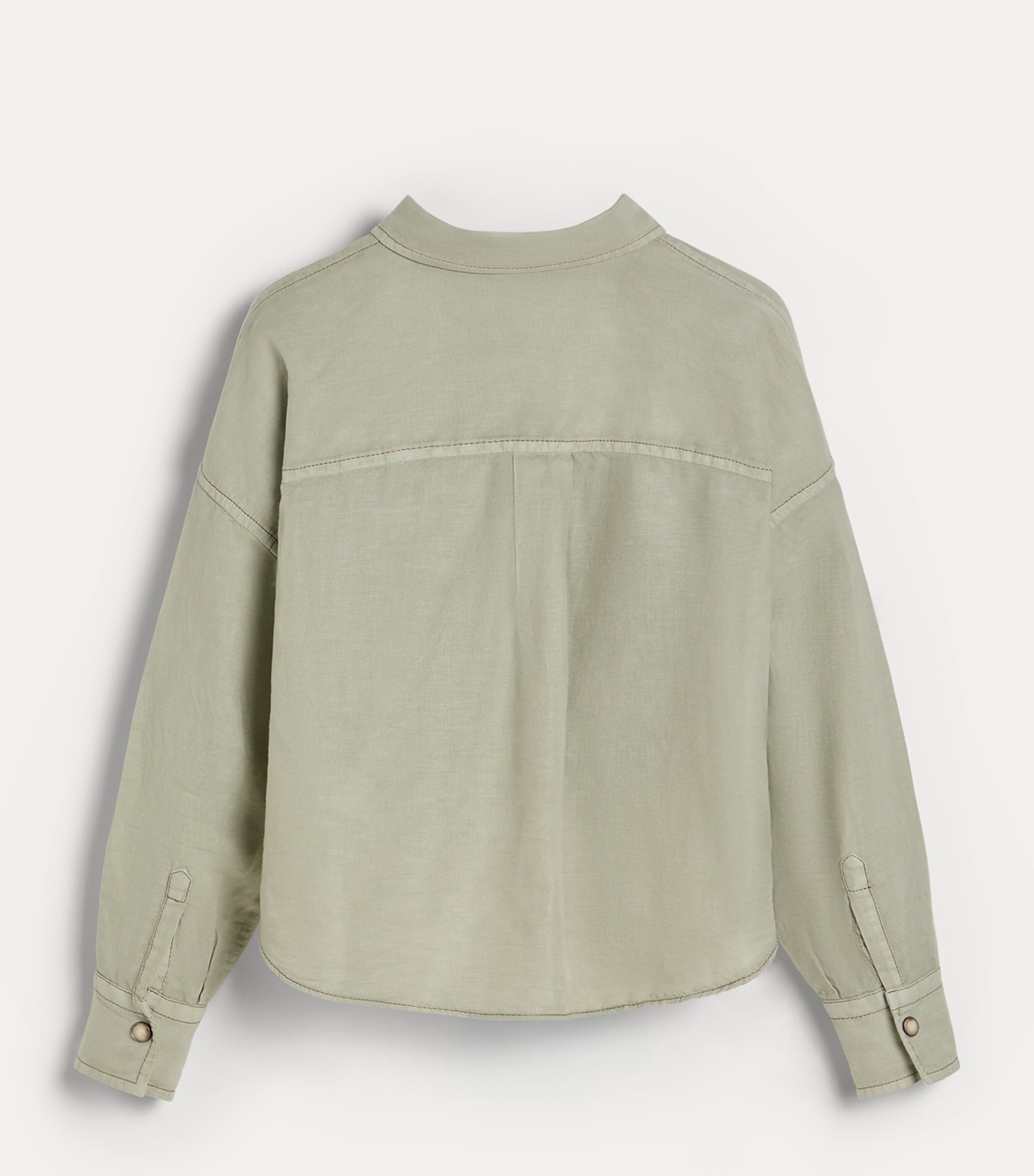 Brunello Cucinelli Kids Linen-Cotton Cinched Shirt (4-6 Years) Image 2