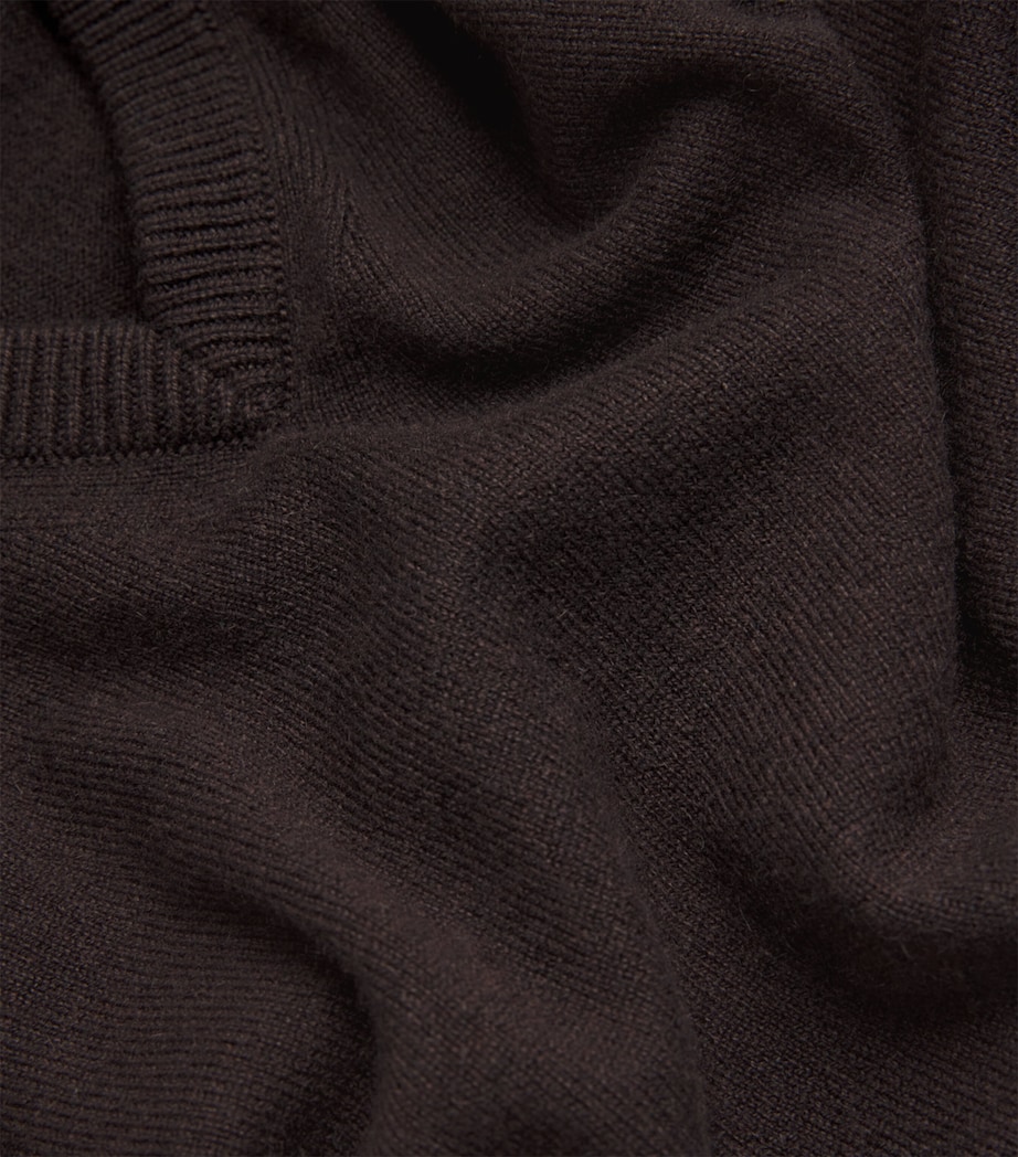Cashmere V-Neck Sweater SB7290 MOLASSES Image 5