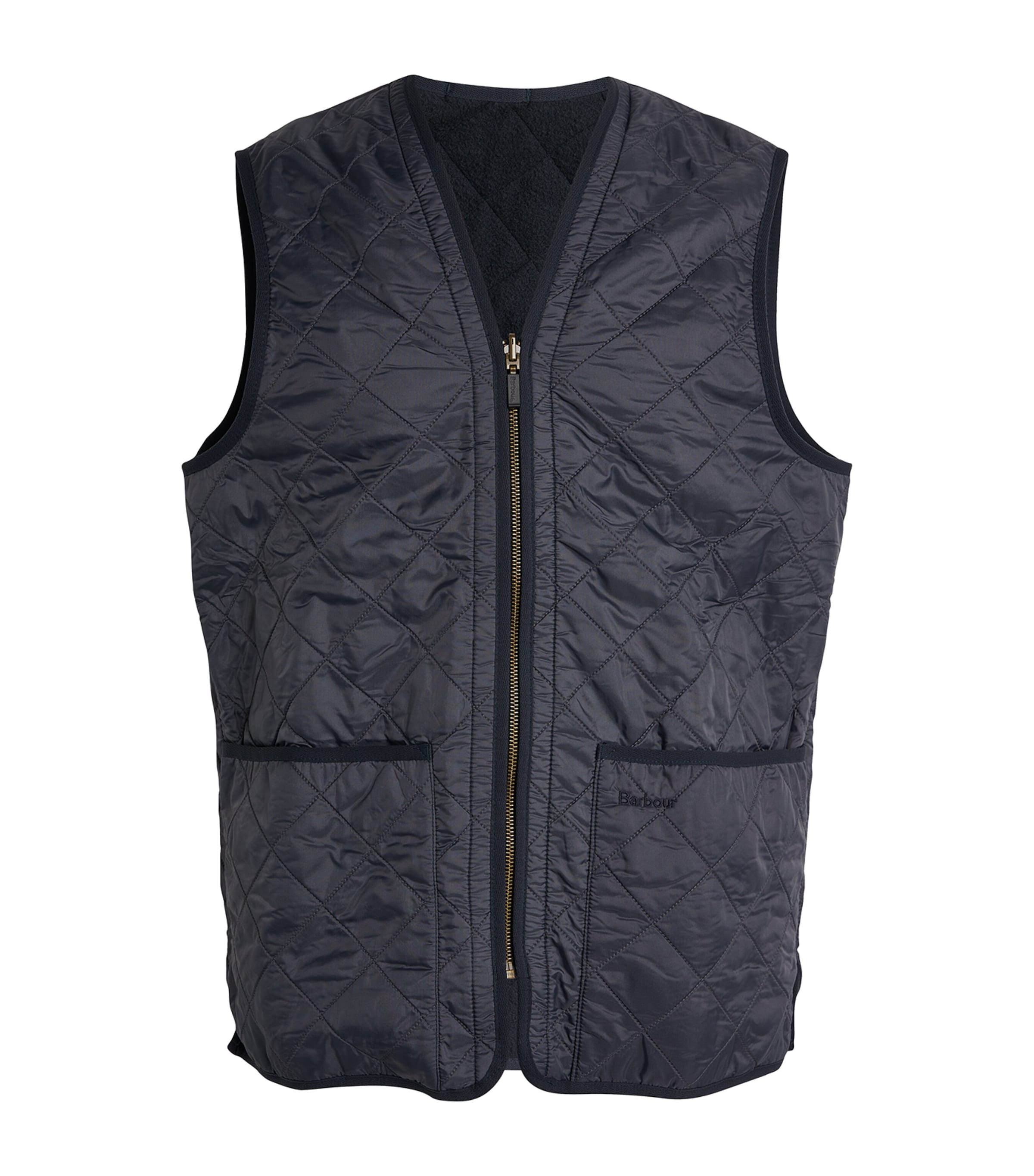 Shop Barbour Polarquilt Zip-in Gilet Liner In Navy