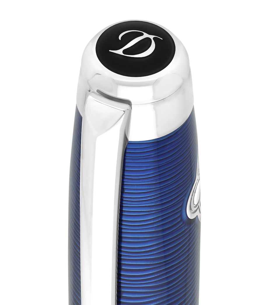 Gulf Stream Line D Eternity Rollerball Pen BLUE & PALLADIUM Image 4