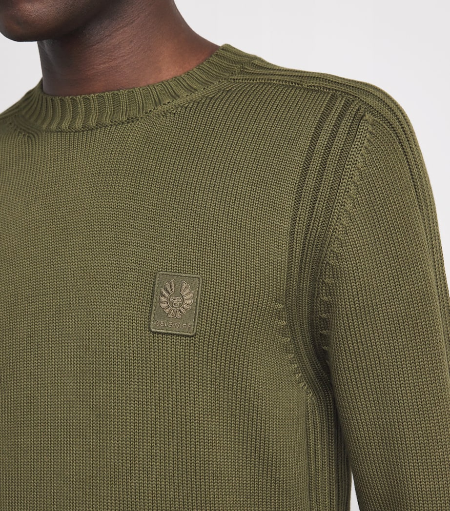 Cotton Watch Sweater DARK SURPLUS GREEN Image 6