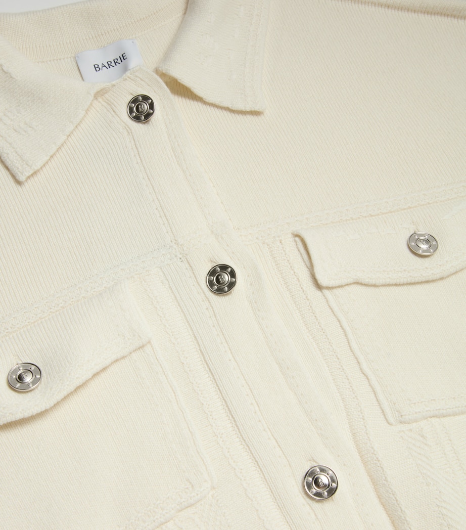 Cashmere-Blend Oversized Denim Jacket 107 BARRIE NIVEOUS Image 2