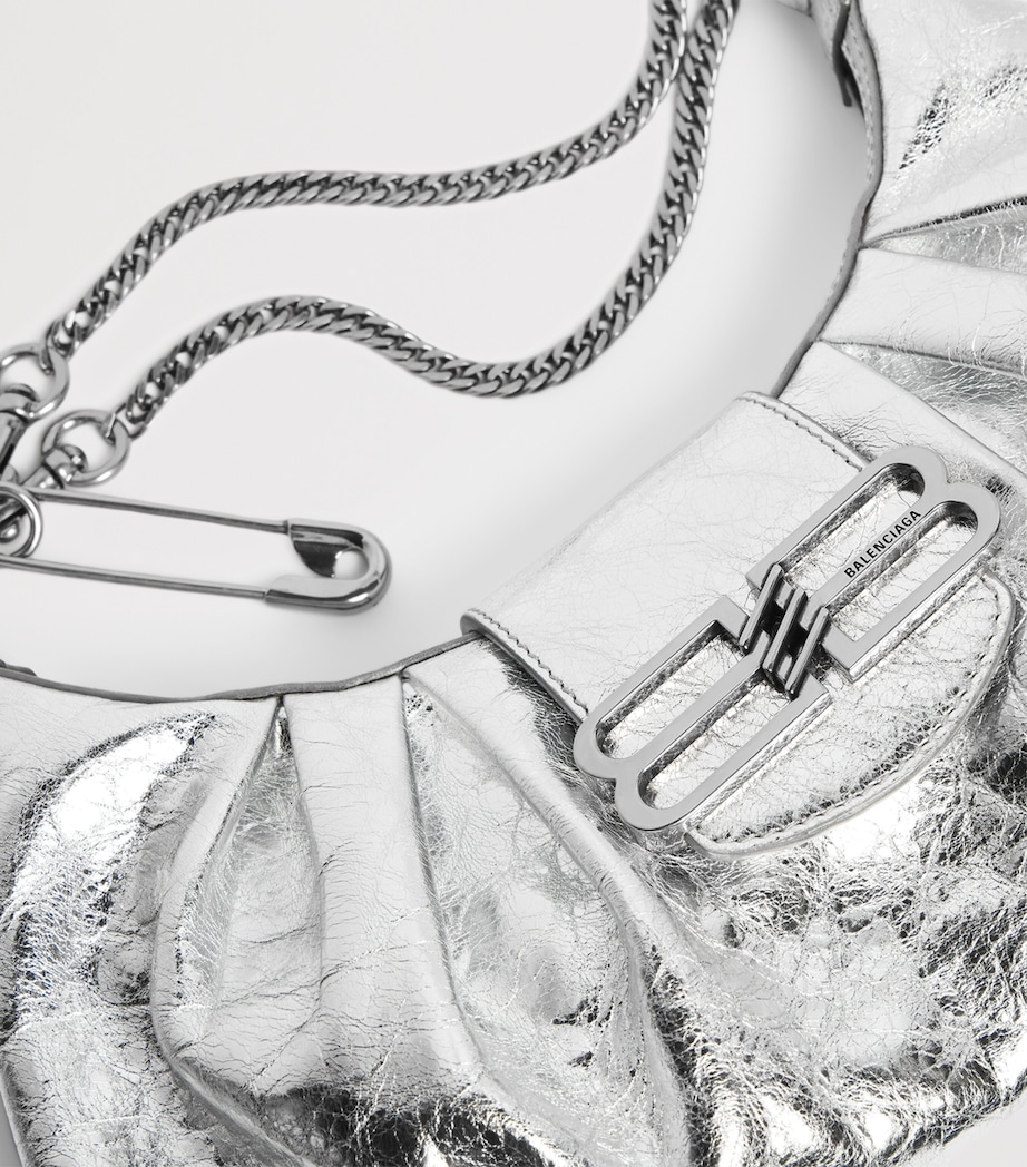 Small Metallic Lambskin Pamela Shoulder Bag 8122 Image 9