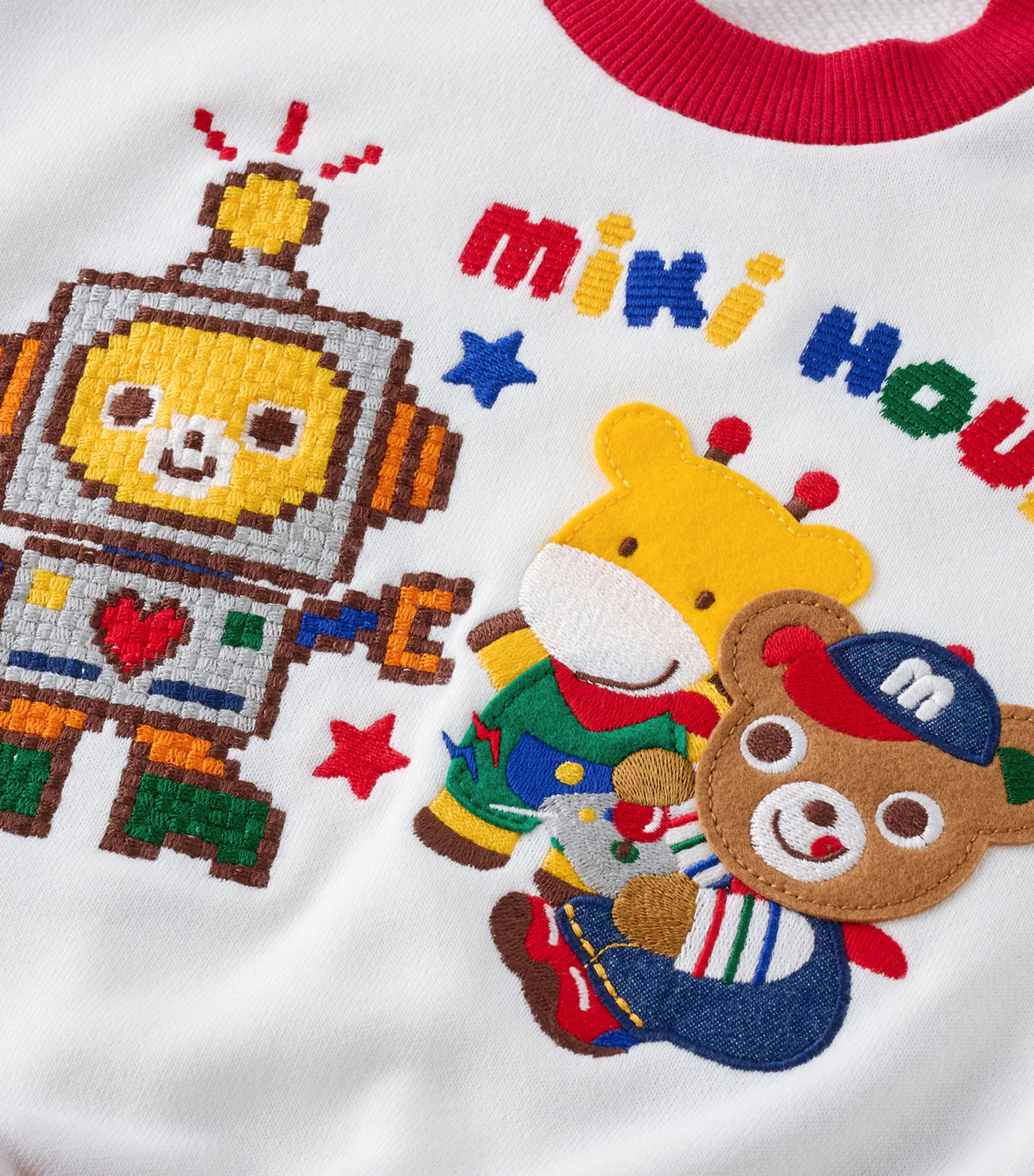 Miki House Cotton Embroidered Sweatshirt (12 Months-7 Years) Image 3