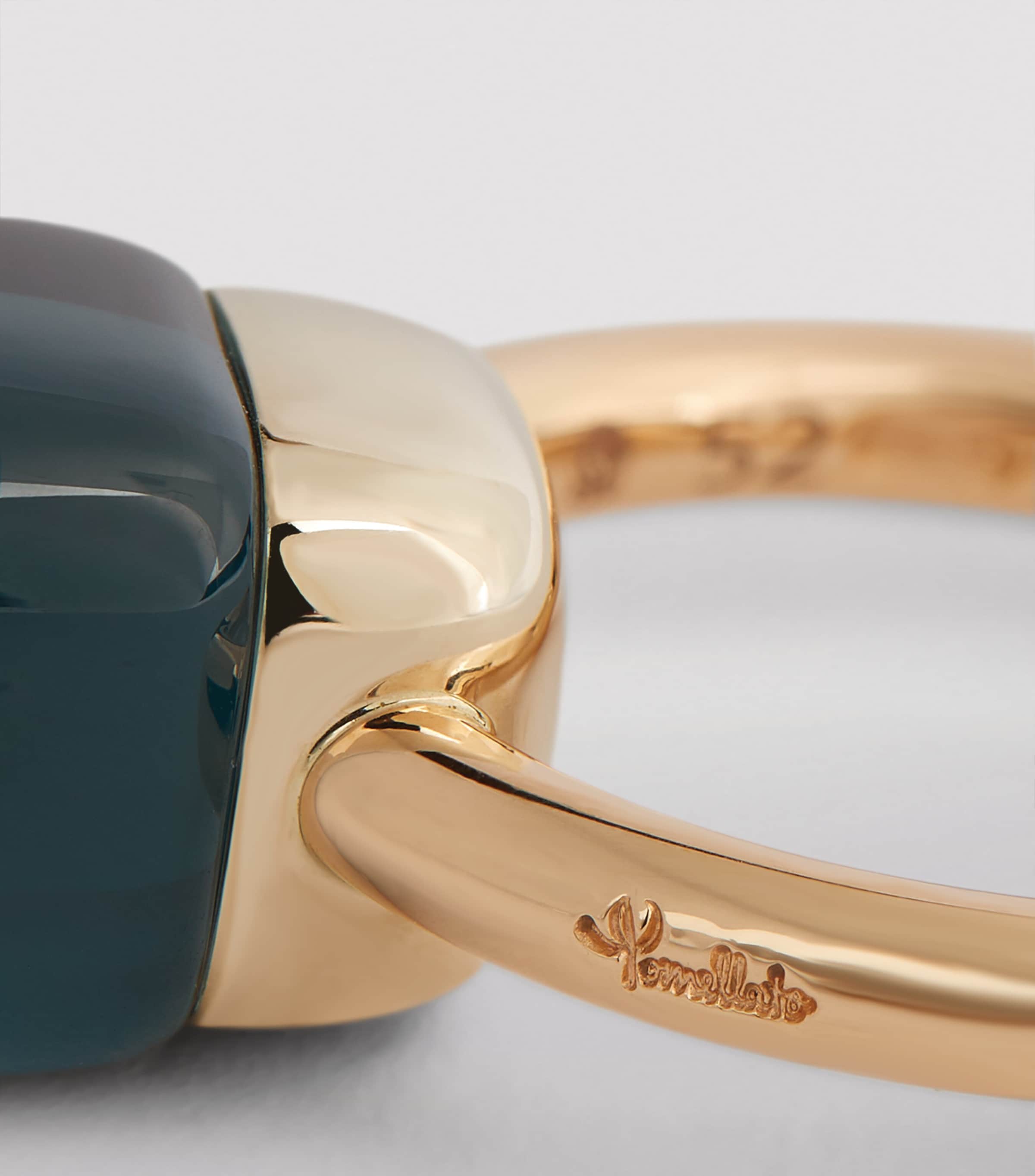 Mixed Gold and Blue London Topaz Nudo Classic Ring 000TL Image 6