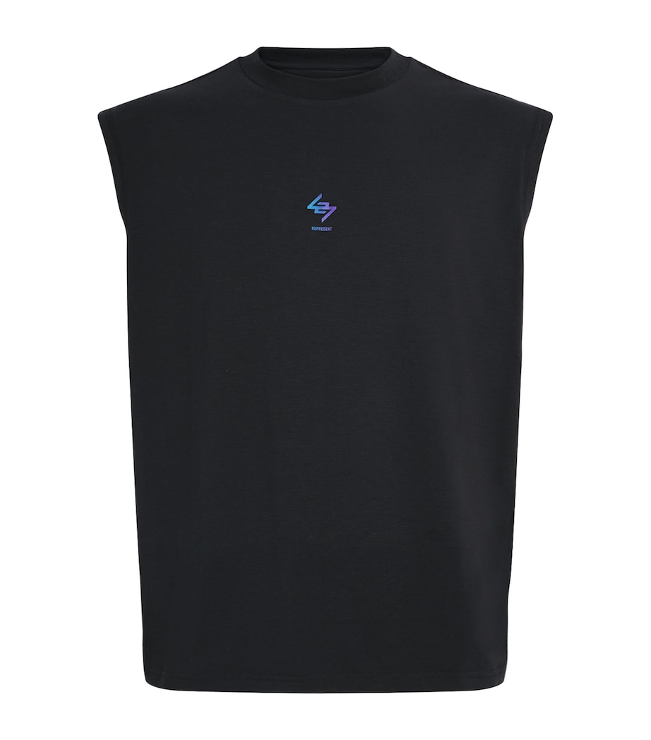 247 Motion Oversized Tank Top BLACK/PURPLE FADE Image 1