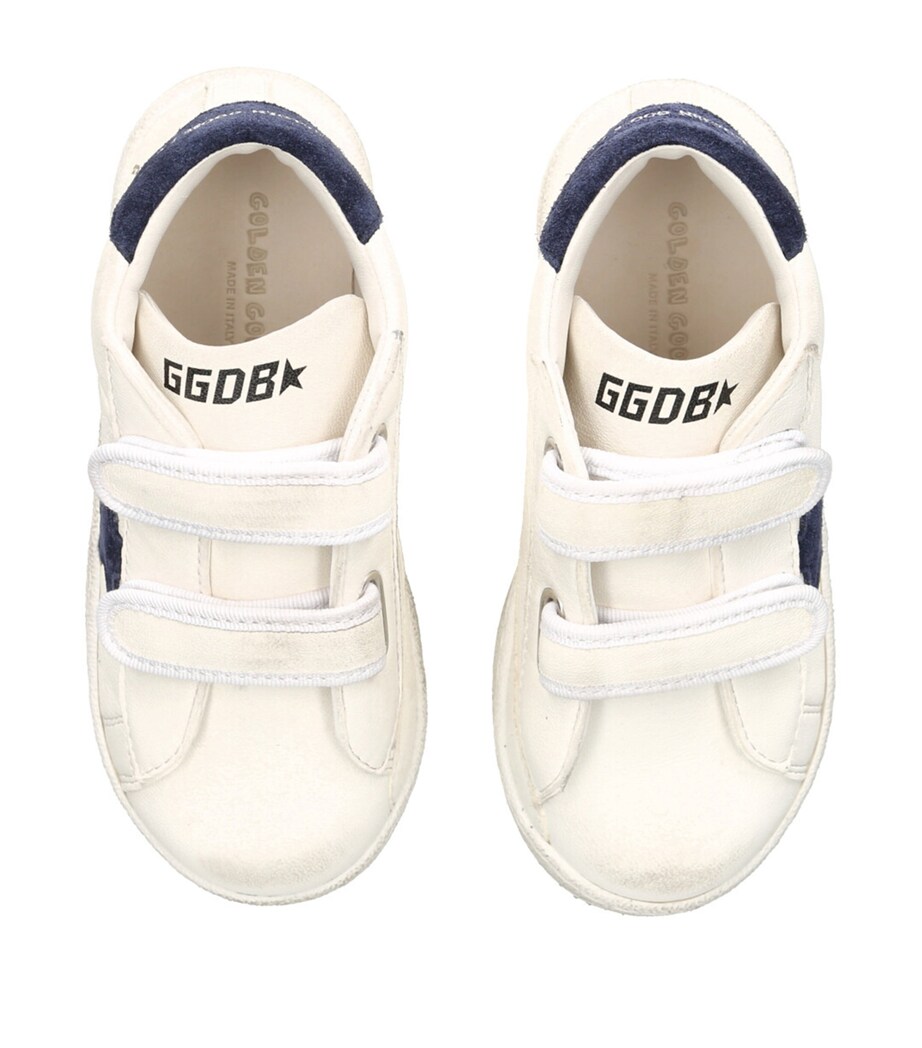 Leather June Sneakers WHITE/NAVY Image 4